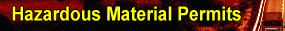 Hazardous Material Permits